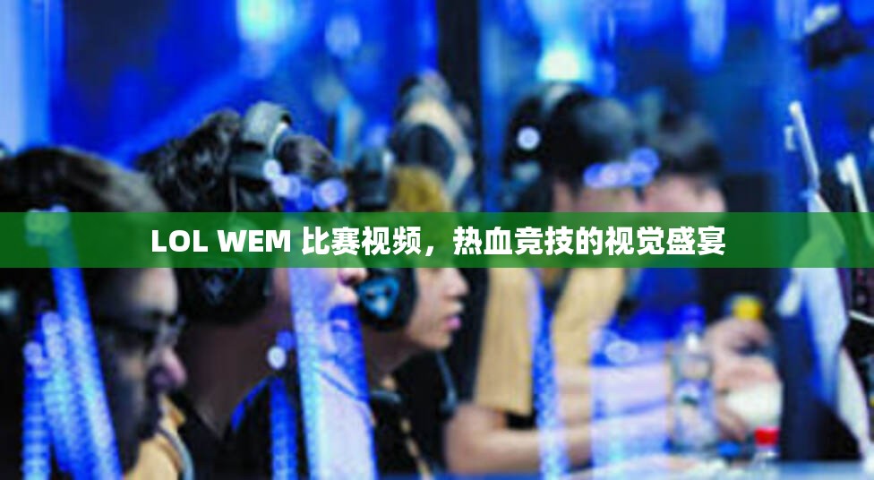 LOL WEM 比赛视频，热血竞技的视觉盛宴